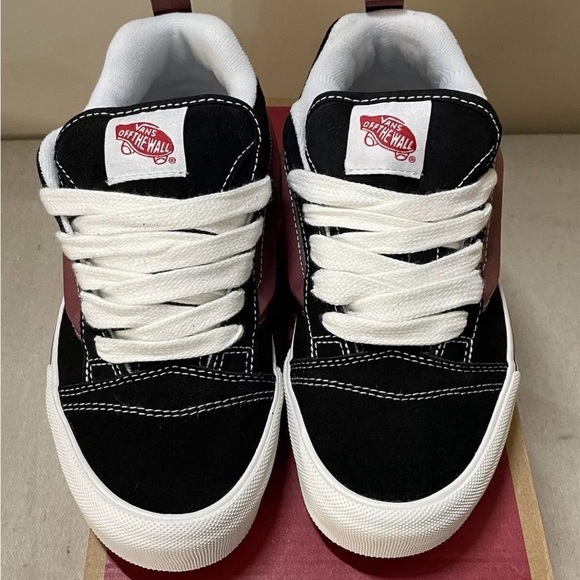 VANS KNU SKOOL SHOE BLACK/PORT Size M 6 /W 7.5 - Picture 2 of 4